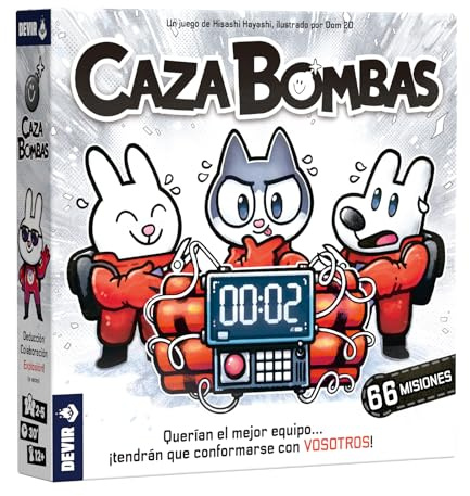 Devir - Bombjakt, brädspel, kooperativt och interaktivt spel, 2-5 spelare, ålder +12 (BGCAZSP)