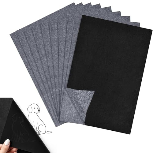 100 Sheets Carbon Paper, Tracing Paper A4, Transfer Paper for Crafting, Graphite Paper for Design Transfer, Ideal for Copy Paper Wood Canvas Artist Lettering Sketching