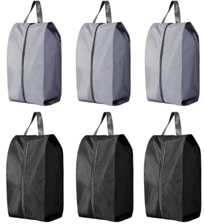 6 Stück Schuhbeutel Reise Schuhtasche Reise Organizer Schuhsack mit Reißverschluss Shoe Bag Wasserfeste Tasche Schuhtasche Koffer Wasserfeste Staubdicht Schuhtaschen Sport für Reise, Zuhause