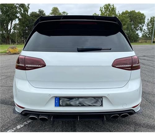 Becquet Toit pour VW pour Golf 7 MK7 GTI Uniquement 2014 2015 2016 2017 Kit Carrosserie Becquet D'aile Toit Arrière Style OSIR ABS(Glossy Black)