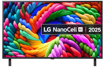 LG 43NANO90A6B 43-Inch NANO AI 4K Smart TV (webOS 25 Platform with AI Concierge, alpha 7 AI Processor 4K Gen8, Game Optimiser & ALLM, 60Hz) [Model 2025]