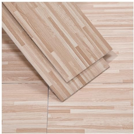 INMOZATA Floor Tiles Self Adhesive, 36-Pack, 5.02 Sq M Coverage, 91.5cm x 15.2cm Wood Plank, 2mm Thick Waterproof Peel and Stick Flooring for Kitchen, Bathroom, Bedroom, Living Room(Natural oak block)
