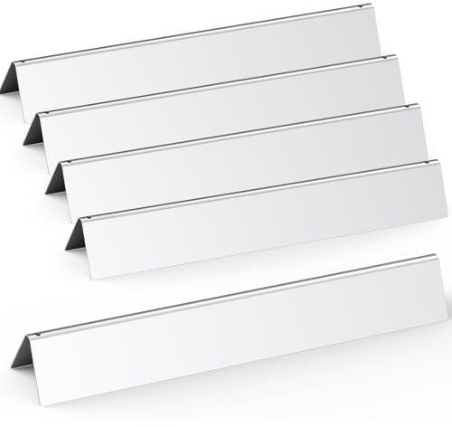 7537 Barre Aromatizzanti in Acciaio Inossidabile, Ricambio Accessori da 57 cm per Barbecue a Gas, per Weber Spirit Serie 300 (con manopole bruciatore Laterali), Spirit 700, Weber 900