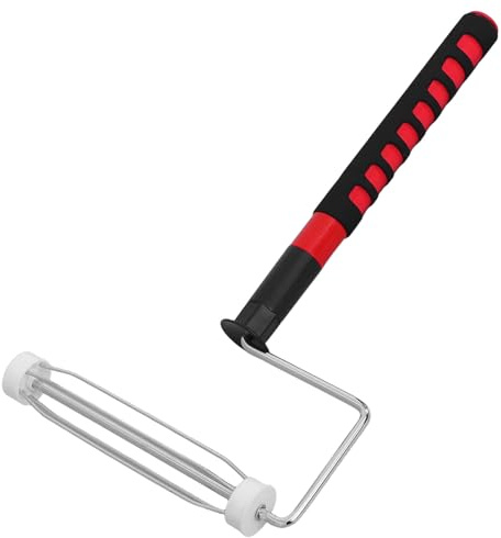 Kisangel Manche de Rouleau à Peinture Extensible 23 Cm en Plastique Fileté, Support D'atelier Robuste avec Cadre à Rouleaux Commercial, Outil Polyvalent pour Peinture Murale et Rénovation
