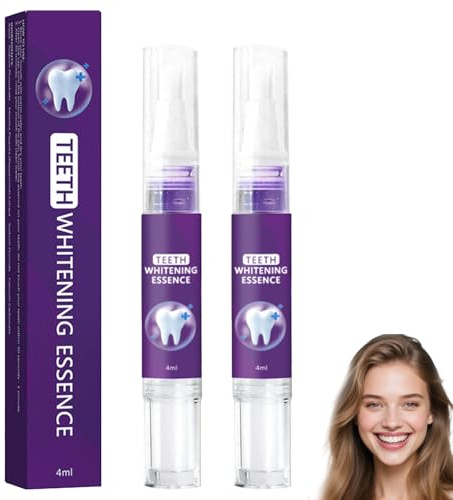 Pennino sbiancante viola rimuove lo scolorimento e protegge lo smalto dei denti. Nessuna sensibilità ai denti sensibili, illumina istantaneamente le macchie di caffè, tè e nicotina (2 pezzi)