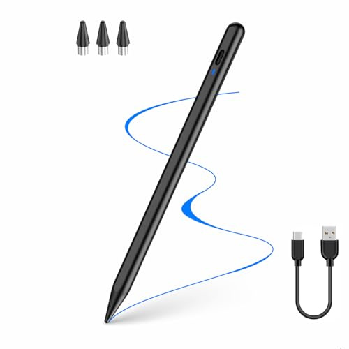 CMARS Stylus Pen for Samsung Galaxy Tab A11/A11+/A9/A9+/A8/A7/A7 Lite/A6 | Fast Charging Pencil Compatible with Switch and Android 14/15 Devices, Black