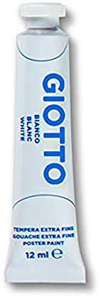 Tempera Giotto TUBO 4 (12 ml) Bianco 01 paket av: 6 [352001]