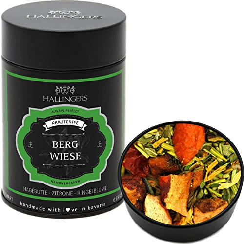 Hallingers Genuss Manufaktur Loser Kräuter-Tee mit Hagebutte, Zitrone & Ringelblume