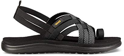 Teva Voya Strappy, Damen Sandalen, Schwarz (Hera Black Hbk), 38 EU