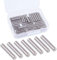Glarks 50 Pezzi 5 x 25 mm Tasselli in Acciaio Inox per Mensola Perni Elementi di Fissaggio