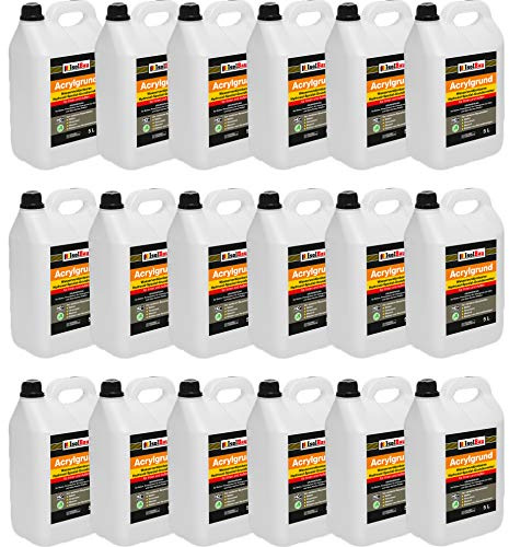 Isolbau Acrylgrund - Wasserverdünnbares Grundiermittel für eine professionelle Grundierung Innen & Außen - 90 Liter (18 x 5 L)