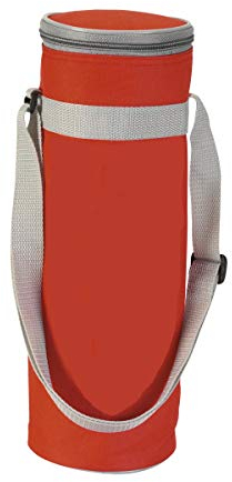 Kühltasche zum Umhängen für 1,5 L Flasche, Verstellbarer Schulterriemen, kleine Kühltasche für Drinks, Kühlbox für Outdoor, Reisen und Co. von noTrash2003 (Rot)