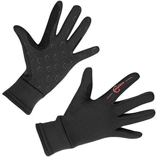 Covalliero XAINA Guanti da equitazione invernali per bambini, colore: nero, taglia S