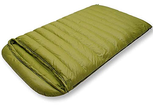 FZYE Sac de Couchage extérieur, Sacs de Couchage en Duvet d'oie pour Le Camping pour Adultes, Sac de Couchage Double Ultra léger randonnée pour l'hiver, 800g