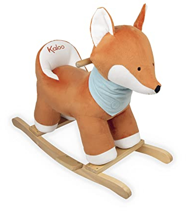 Kaloo - Les Amis - Stofftier, Fuchs Paprika als Schaukeltier, Höhe der Sitzfläche 35 cm - ab 12 Monate, K970001