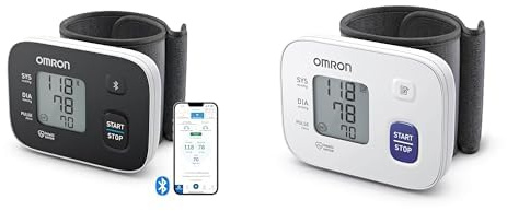 OMRON RS3 Intelli IT Tensiómetro de muñeca con conectividad Bluetooth para uso doméstico o externo + Tensiómetro automático de muñeca RS1 para uso doméstico o de viaje