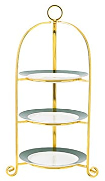 OQHAIR Soporte para Tartas Soporte para Tartas Plato de Frutas de Tres Capas Sala de Estar Moderna Creativa Hogar Mesa de Galletas de Caramelo de múltiples Capas Té de la Tarde Soporte de