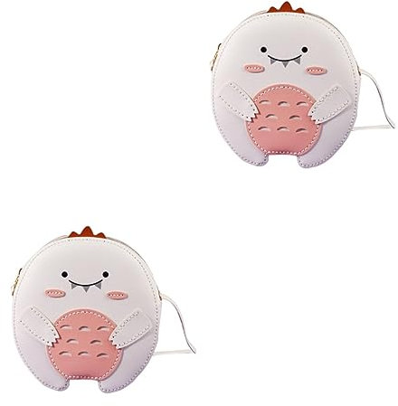 Abaodam 2ensembles Kit Diy De Fabrication De Sac Pour Amateurs Artisanat De Matériaux Pour Créer Un Sac Forme De Dinosaure Adorable Couleur Blanche