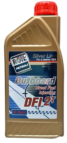 6 Litri di Roil Outboard 2T DFI - ►Lubrificante per Motori Evinrude -Johnson E-TEC e Fuoribordo Gruppo BRP◄ - Olio 100% Sintetico - Per motori di ULTIMA Generazione ad INIEZIONE Diretta