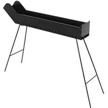 1PEZZO BARBECUE CUOCISPIEDINI A CARBONELLA RICHIUDIBILE - cm.80x14x65h.