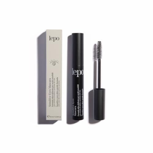 LEPO | Mascara Sensitive Eyes con Formula Ultra Delicata, Estratto di Ninfea e Proteine del Riso per Uno Sguardo Sensibile, Voluminoso e Definito.