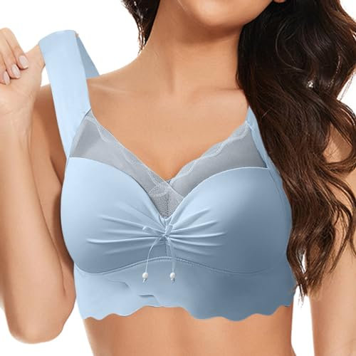 GFPGNDFHG stuetz geradehalter BH sporttop mit integriertem Einlagen verlängerung 4 Haken Kompressions Seamless Bustier Damen 85e Push up Sport Set