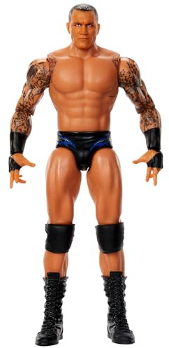 Mattel WWE Randy Orton Actionfigur, Hauptkampf-Serie #154, ca. 15 cm große Sammelfigur mit 10 Bewegungspunkten und lebensechtem Aussehen, JCV42, [Mehrfarbig]