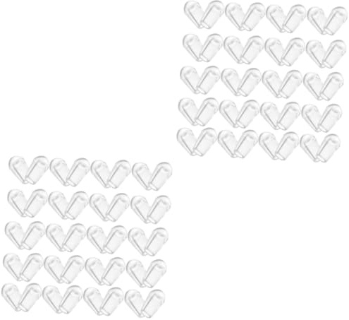 HOMSFOU 400stücke Kompakte Spülmaschinenkappen Transparente Abdeckkappen Für Spülmaschinen-rack Robuste Schutzkappen Für Geschirr Und Kratzschutz Küchenaccessoires