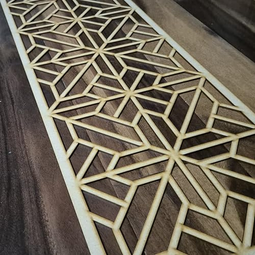 Art Deco Style Trellis Column Decorative Screen for Radiator Cabinets | Laser-cut Panel | 1FT x 4FT | 3mm/6mm | Home Decor and Wall Art 007 (3mm Primed White)