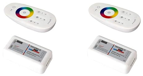 MRNHA 2X LED 2.4GHz Wireless Touch LED RGB Dimmer Controller per 5050 3528 RGB LED Strip Light 12V/24V