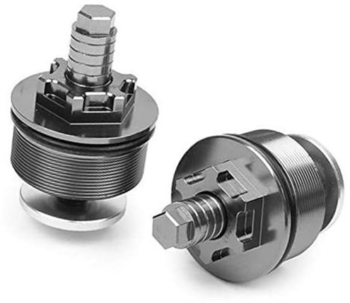 BWZJS 41 mm vorne, Gabel Stoßdämpfer Schrauben Abdeckung Schraubkappe Einsteller CNC Titan, for CB400 Motorrad vordere Stoßdämpferkappe