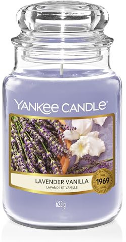 Yankee Candle Scented Candle | Lavender Vanilla Large Jar | Long Burning Candles: up to 150 Hours | Perfect Gifts for Women