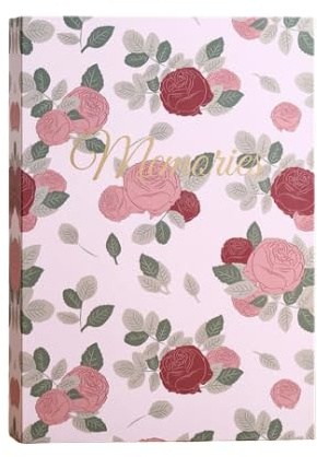 Álbum de fotos de 10 x 15 cm para 300 fotos, gran capacidad, ideal como regalo de boda, cumpleaños, Navidad, San Valentín, diseño elegante (9, rosa)