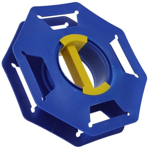 NIYANGLE Bobina Avvolgicavo con Maniglia Girevole Blu Portatile, Portacavo Elettrico Resistente per Gestione Cavi da Interno e Campeggio, Avvolgicavo Manuale Compatto per Prolunga e Cavi