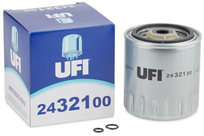 UFI Filters, Filtro Gasoil 24.321.00, Filtro de Combustible Diésel de Recambio, Apto para Coches y Furgonetas, Apto para Modelos Aebi, Daewoo, Lindner, Mercedes Benz, Multicar, Ssangyong