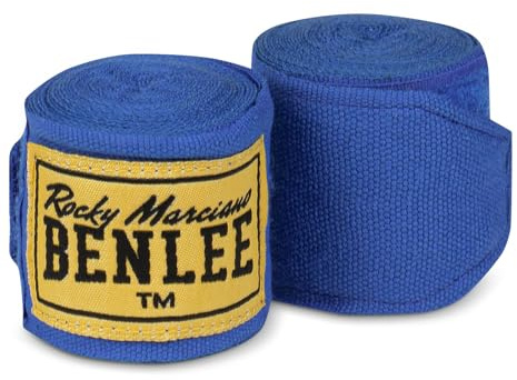 BENLEE Rocky Marciano-ränder boxbandage elastiskt 450 x 5 cm blå