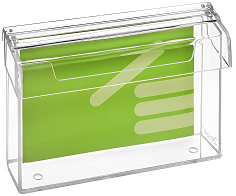 Boîte à prospectus format A5 en format paysage, résistant aux intempéries, pour l'extérieur, avec couvercle, en verre acrylique transparent Zeigis®