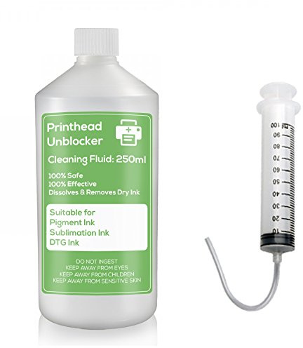 Print Head Fluid Cleaning Kit (250ml). Clean & unblock printhead nozzle for Epson / Brother printer print head