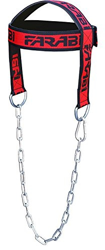 Farabi Sports Head Harness Neck Builder Harbinger Head Harness Neck Builder (Black/Red Writing)