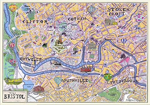 JG Bristol Street Map 1000 Piece Jigsaw Puzzle