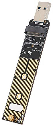 M.2 NVME Adaptador SSD USB, Tarjeta de Adaptador de Disco Duro, Admite Conexión y Extracción en Caliente, para 970 Series / 960 Series/Crucial NVME SSD.