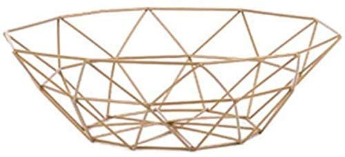 BHBXZZDB Cuenco de Frutas Cesta de Frutas Cesta de Frutas Colgante de Pared Cesta de Frutas de Granja montada en la Pared para Usar como Cesta de Frutas o Productos (Color: Dorado + pequeño)