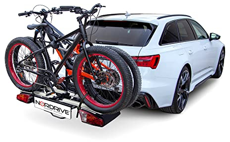 NORDRIVE N50420 Asura 2, portabiciclette per Gancio Traino - 2 Bici