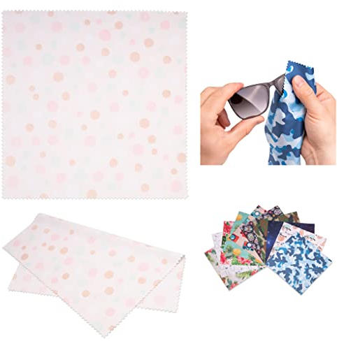 Lens-Aid Mikrofaser Reinigungstuch in schickem Design: Für Kamera, Objektiv, Display und als Brillen-Putztuch (Mikrofasertuch 20x20 cm)