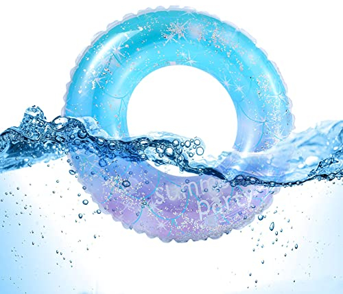 Viilich Aufblasbare Schwimmreifen,Sternenklarer Himmel Schwimmenring,Dauerhafter Aufblasbarer Pool Schwimmen,Schwimmring für Pool Badspielzeug Party Sommerpool Party 70#