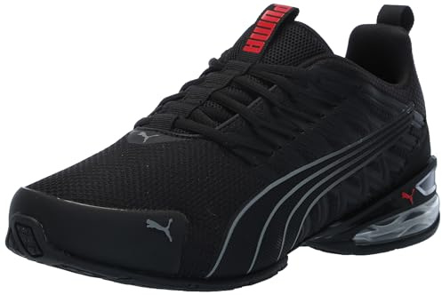 PUMA Herren Voltaic Evo Cross Trainer Sneaker, Black-Stormy Slate-for All Time Red, 45 EU