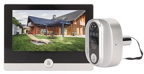 Smart Peephole Camera, Digital WiFi 1080P Peephole Viewer with Motion Detection, 2 Way, Long Standby Time, 4.3in Display, Night, Video Doorbell for TUYA Smart