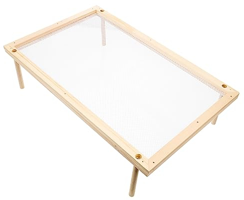 MAGICLULU Noodle Drying Rack Collapsible Arms Wooden Pasta Drying Stand for Homemade Spaghetti and Vegetables Compact Design for Easy Storage