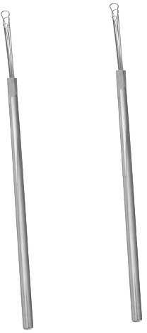 Gatuida 2stücke Teiliges Edelstahl Ohrenschmalz-entferner Mit Rutschfestem Design Langlebige Metall Ohrlöffel Zur Sanften Effektiven Ohrenreinigung Für Erwachsene Praktisches Tragbares Ohr