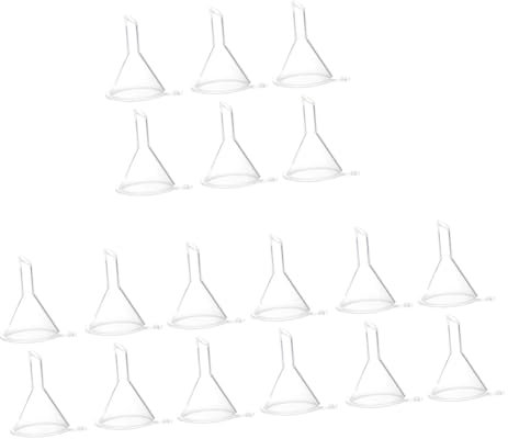 PRETYZOOM 90piezas Embudo De Plástico Transparente Para Cocina Embudo Larga Manguera Herramienta De Cocina Multifuncional Para Líquidos y Polvos Para Perfumes y Cosméticos